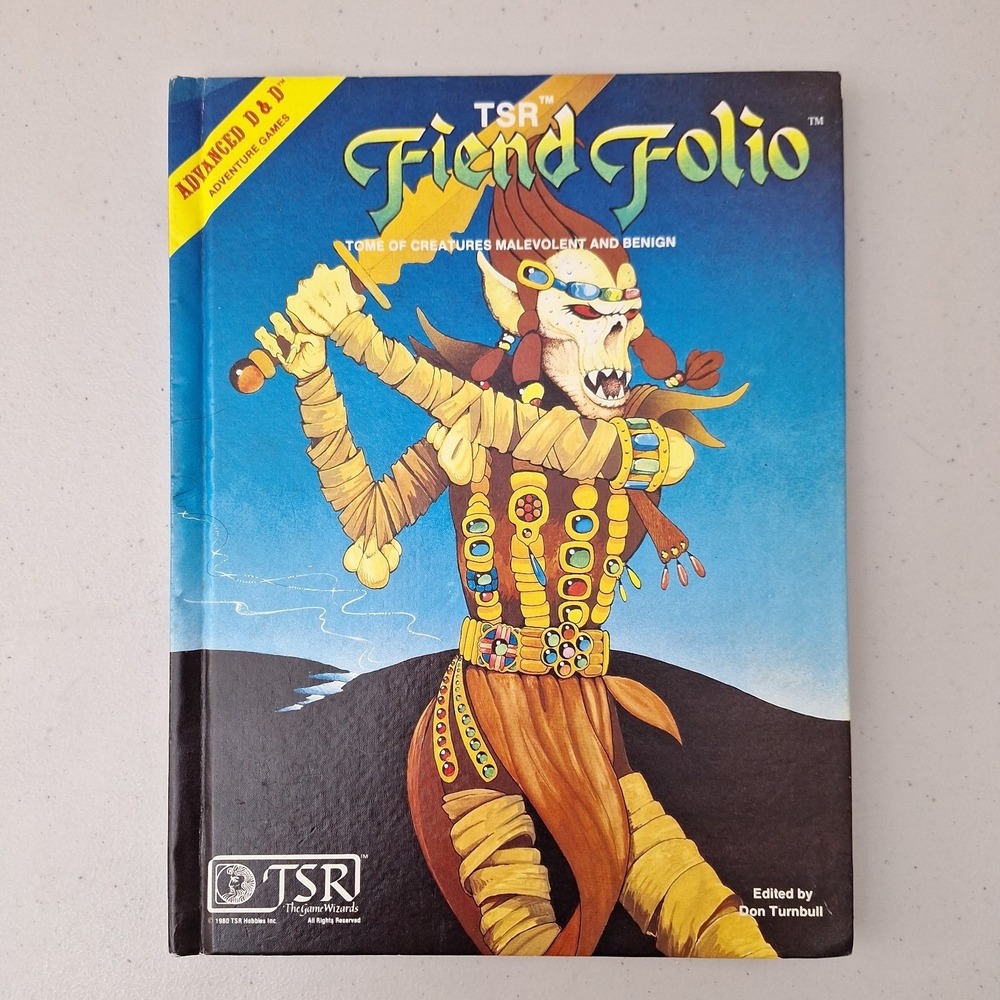 TSR Advanced Dungeons & Dragons Fiend Folio, 1st Edition, 1981, Very Good